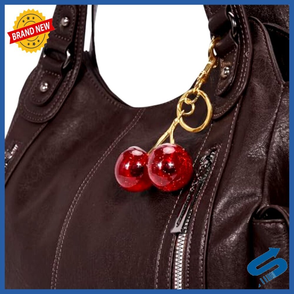 Slouchy Hobo Shoulder Bag Soft Leather Purse Punk Style Tote Crossbody Y2K - Picture 7 of 7